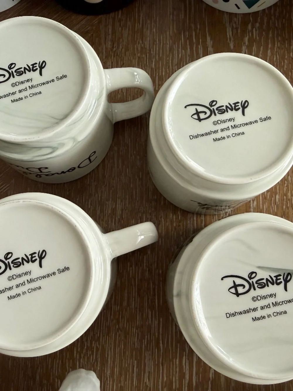 Excellent Condition – Official Disney Coffee Mugs (Set of 4